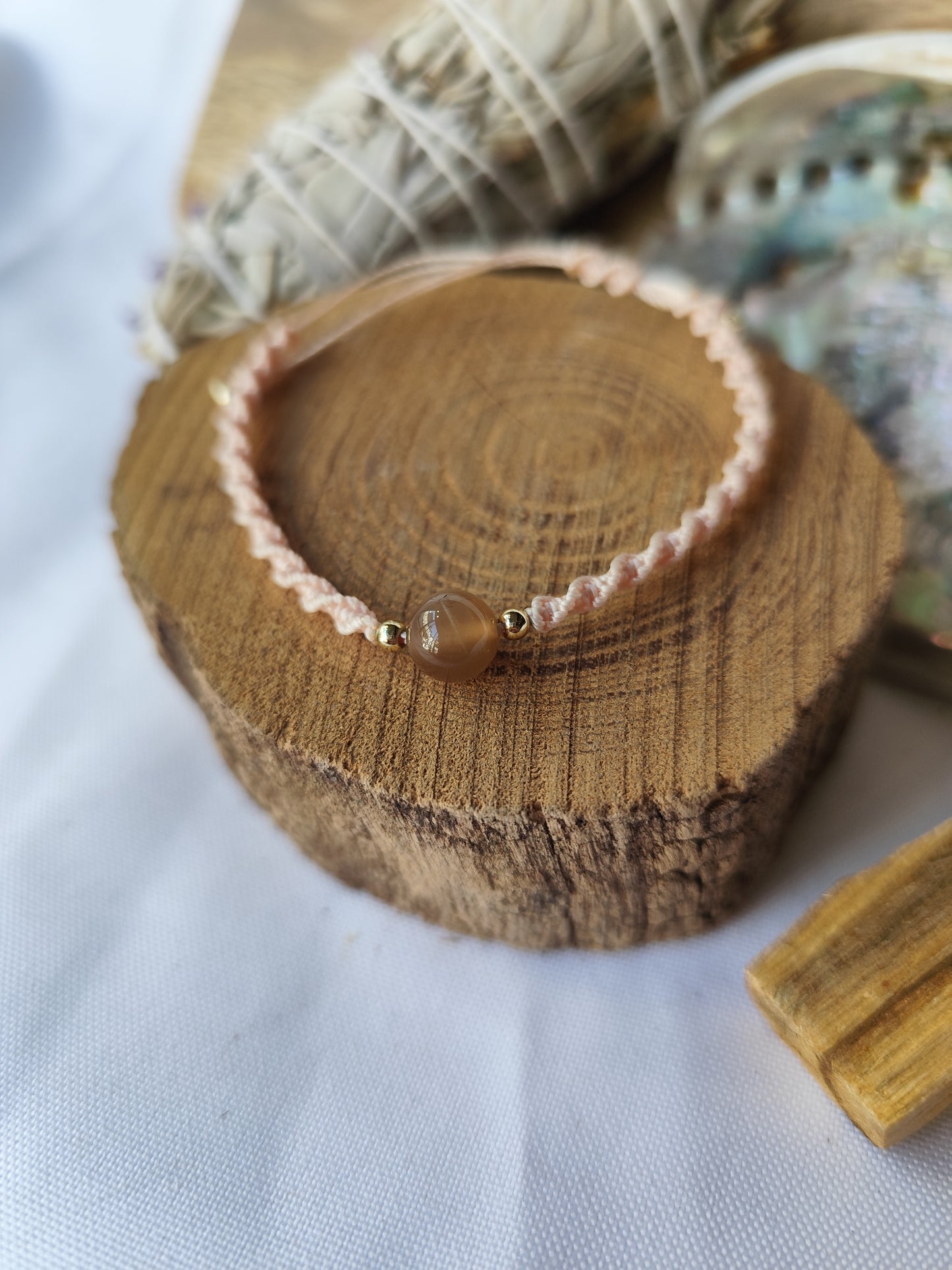 Bracelet Macramé Agate