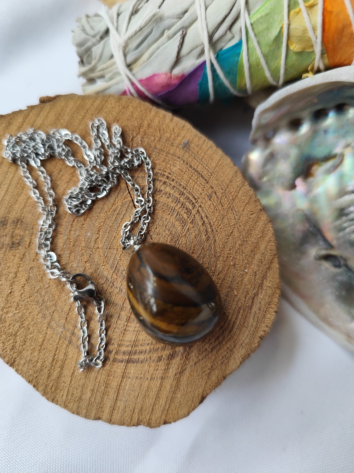 Pendentif Oeil de tigre