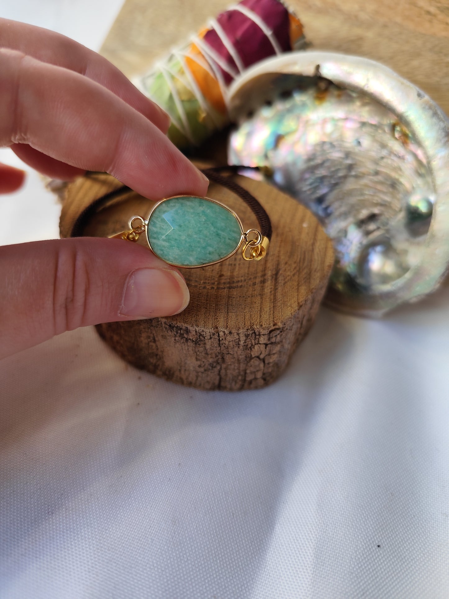 Bracelet Cordon Amazonite
