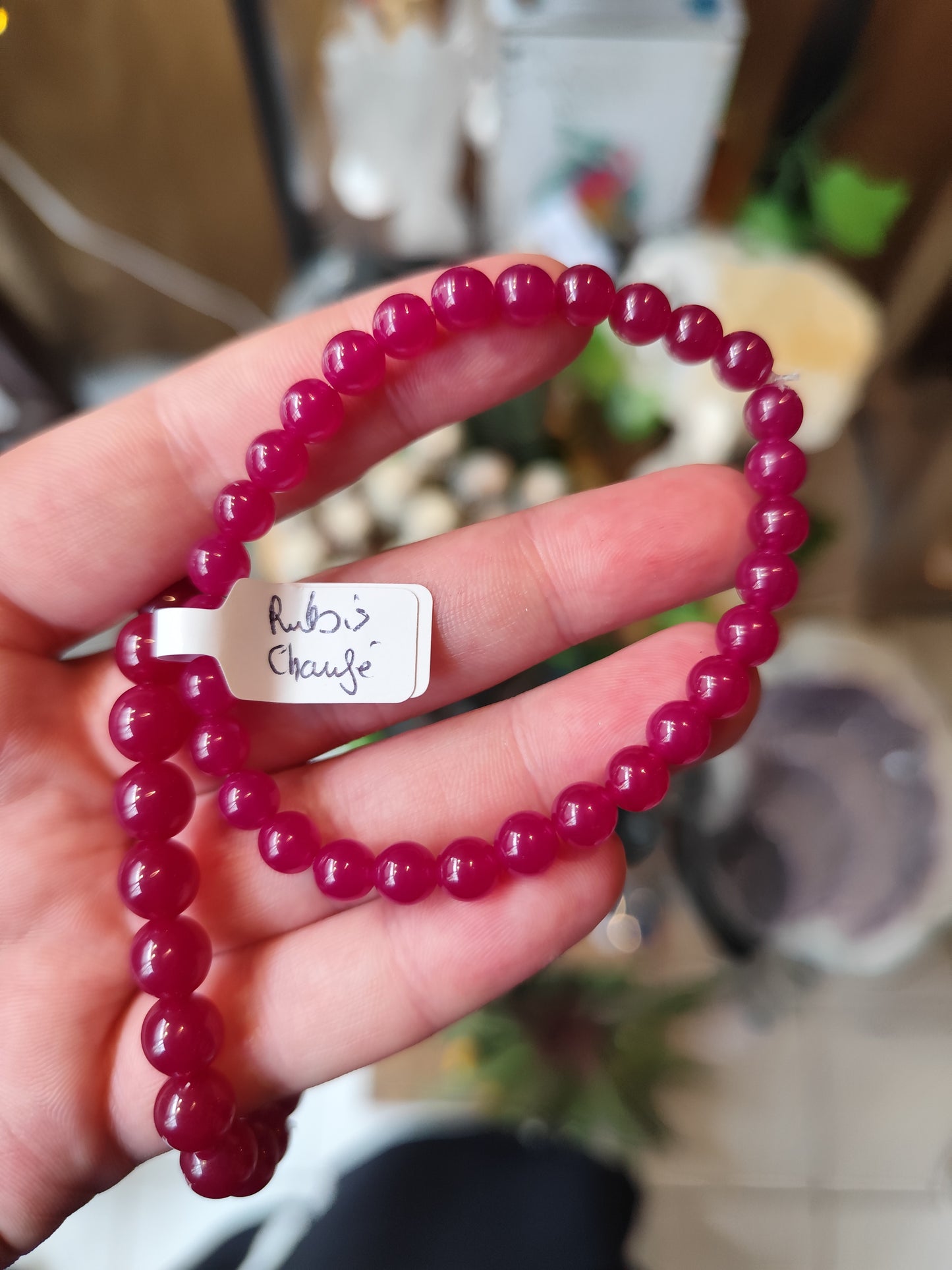 Bracelet Rubis Chauffé 6 mm