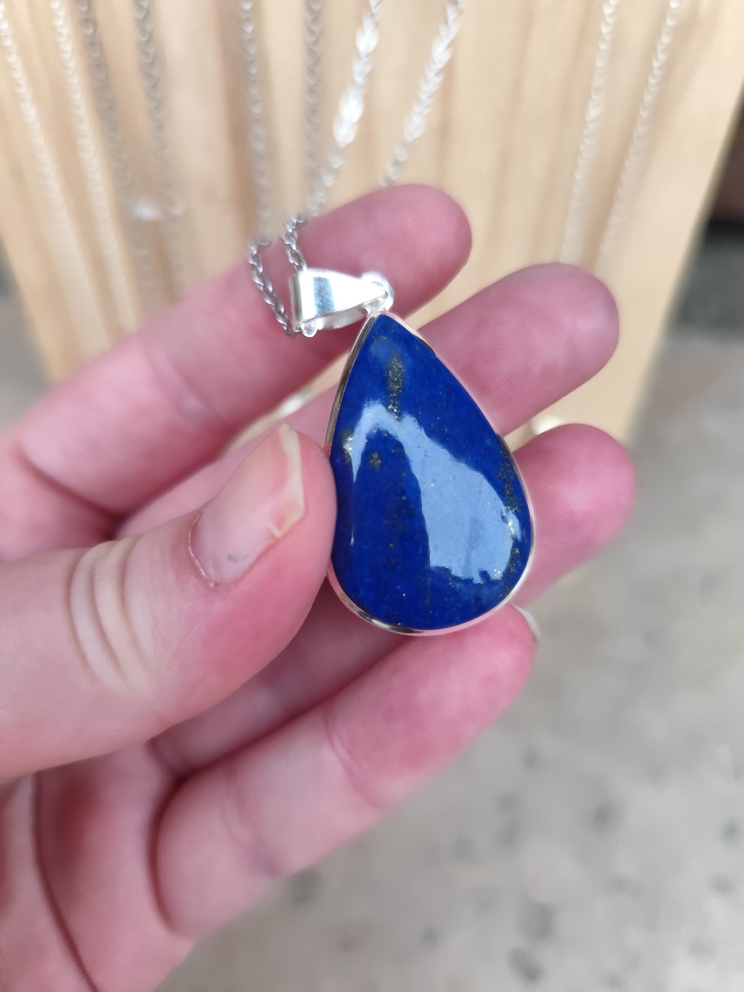 Pendentif Argent Lapis Lazuli