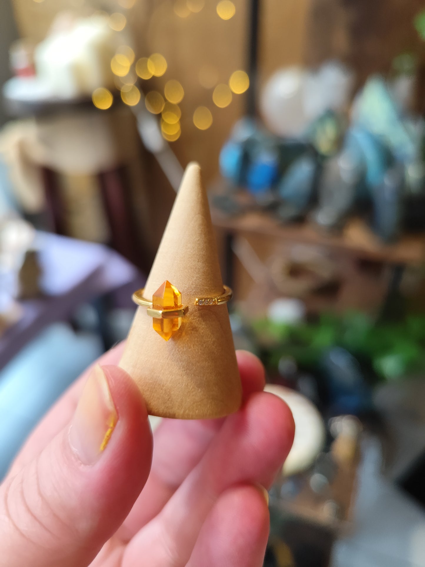 Bague pointe Citrine