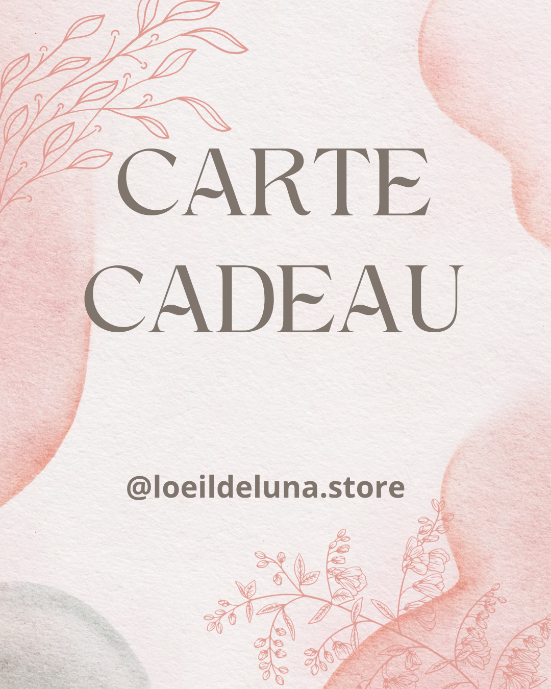 Carte Cadeau 25 €