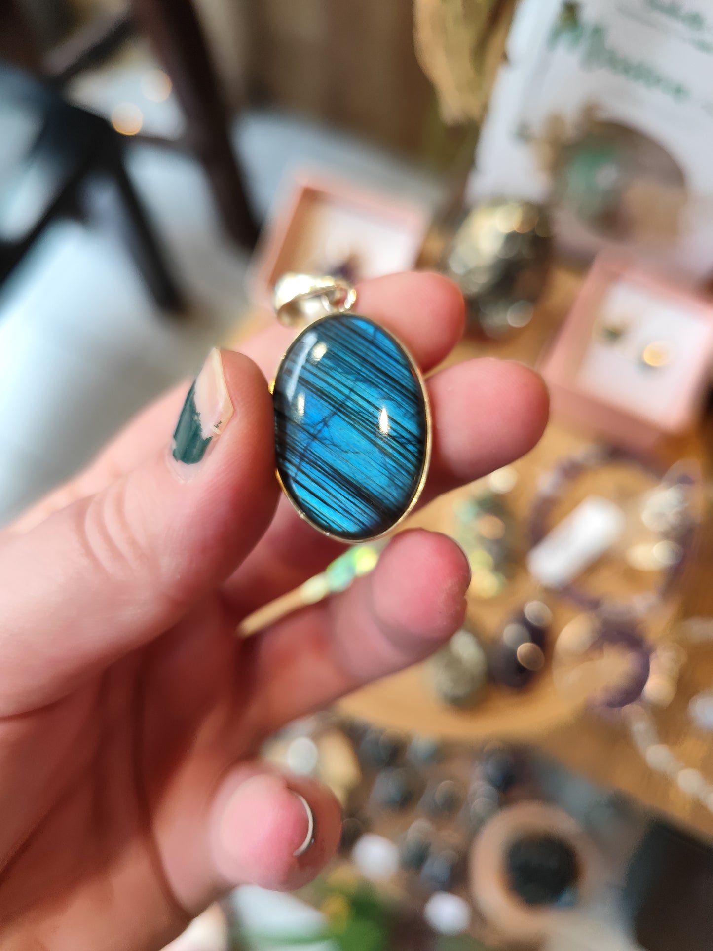 Pendentif Argent Labradorite