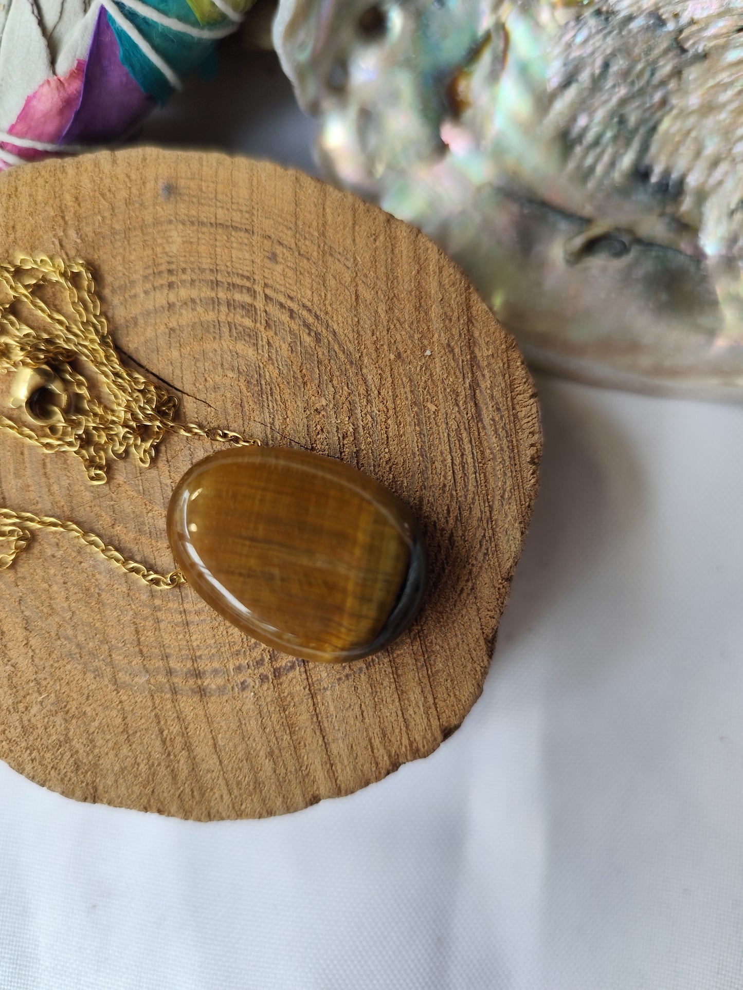 Pendentif Oeil de tigre