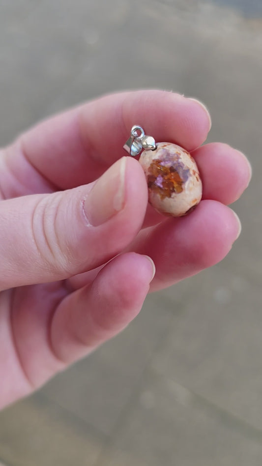 Pendentifs Opale de feu