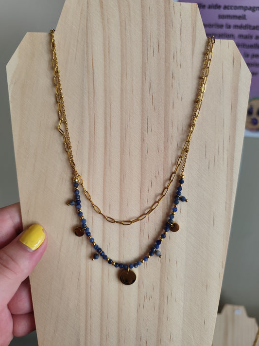 Collier " Iris " Sodalite