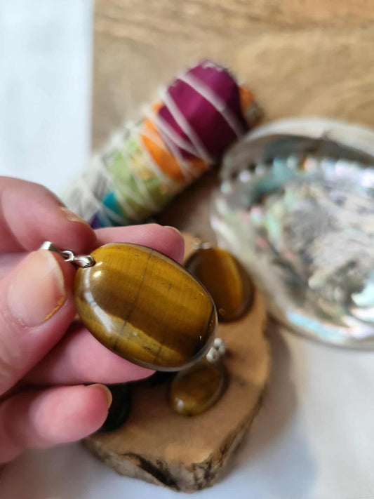 Pendentif Oeil de Tigre