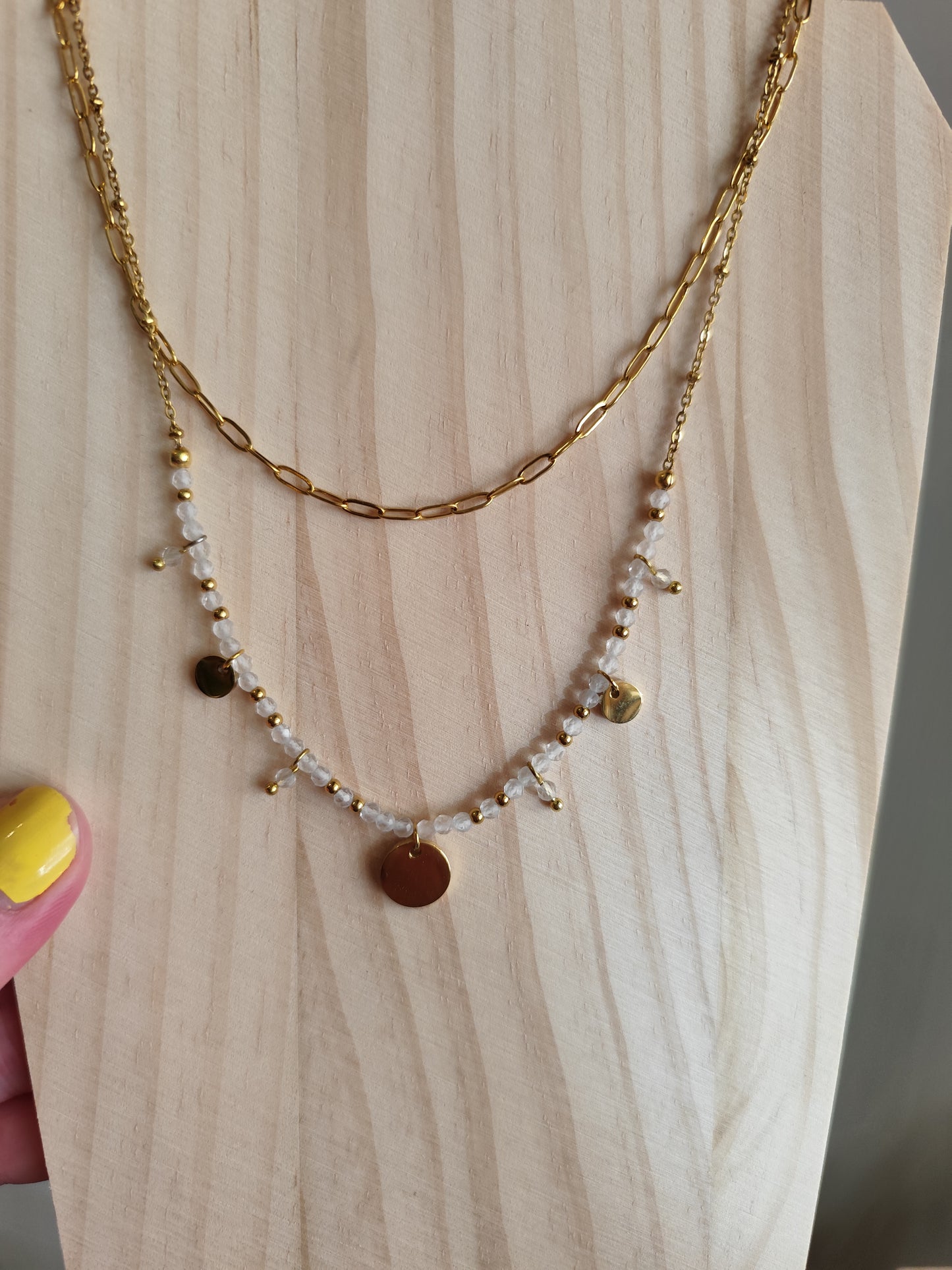 Colier "Iris" Cristal de roche "