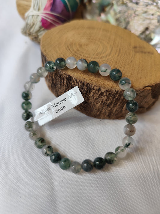 Bracelet Agate Mousse