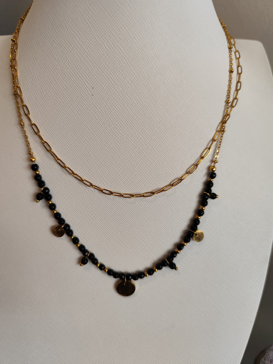 Collier "Iris" Onyx