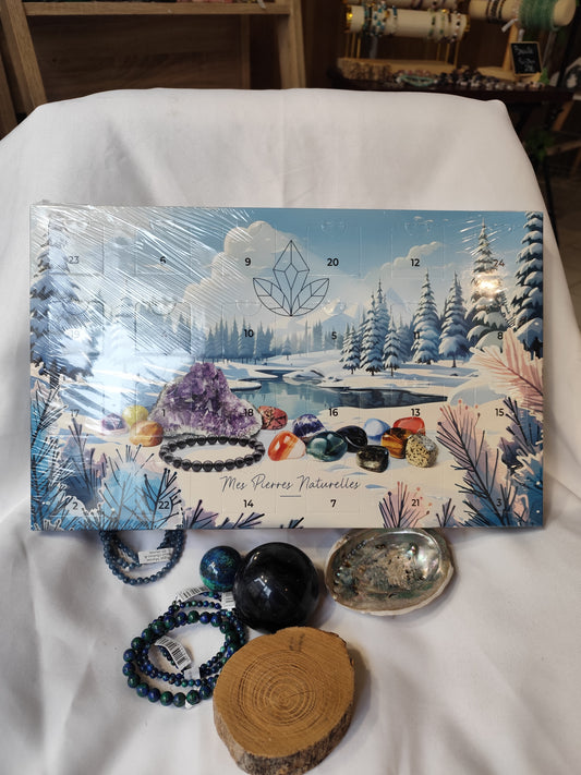 Calendrier de l'avent " mes pierres naturelles"