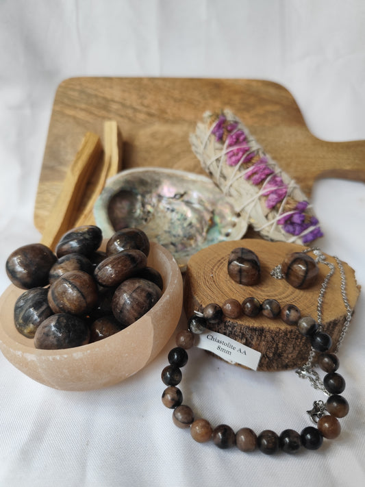 Bracelet Chiastolite