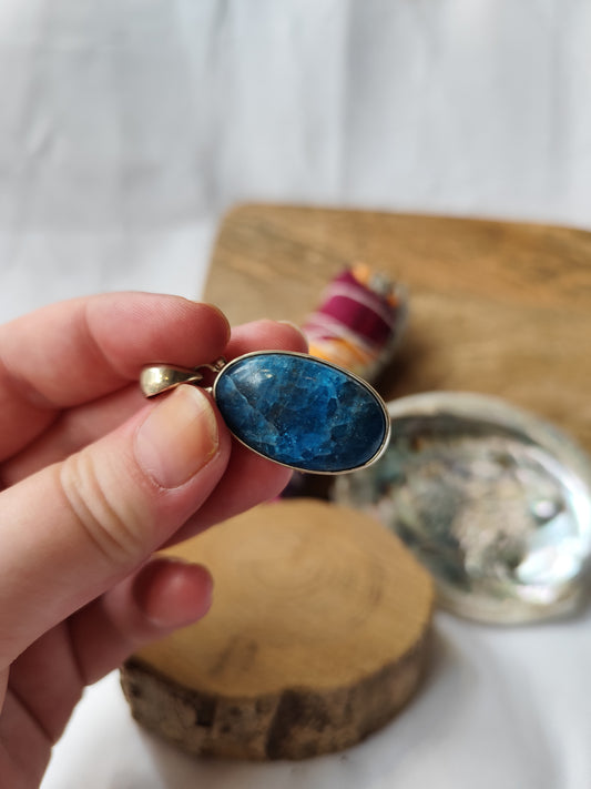 Pendentif Argent Apatite