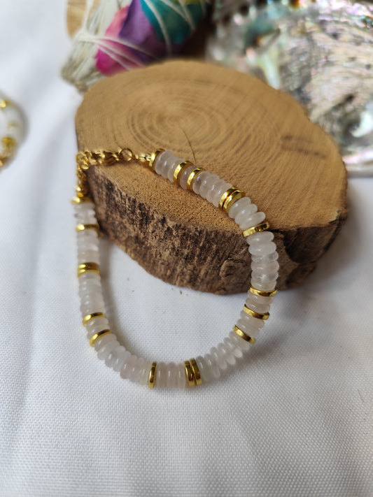 Bracelet "ona" Quartz Rose