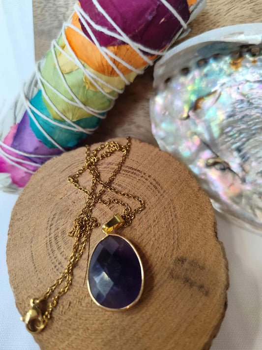 Collier Facetté Onyx