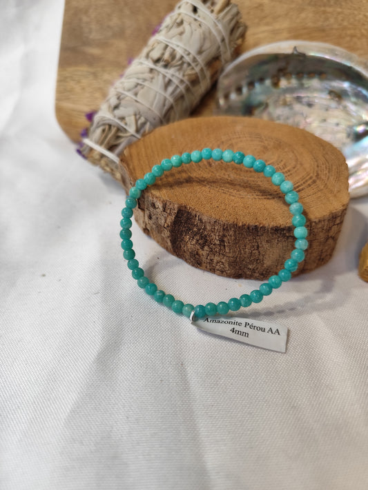 Bracelet Amazonite Pérou AA