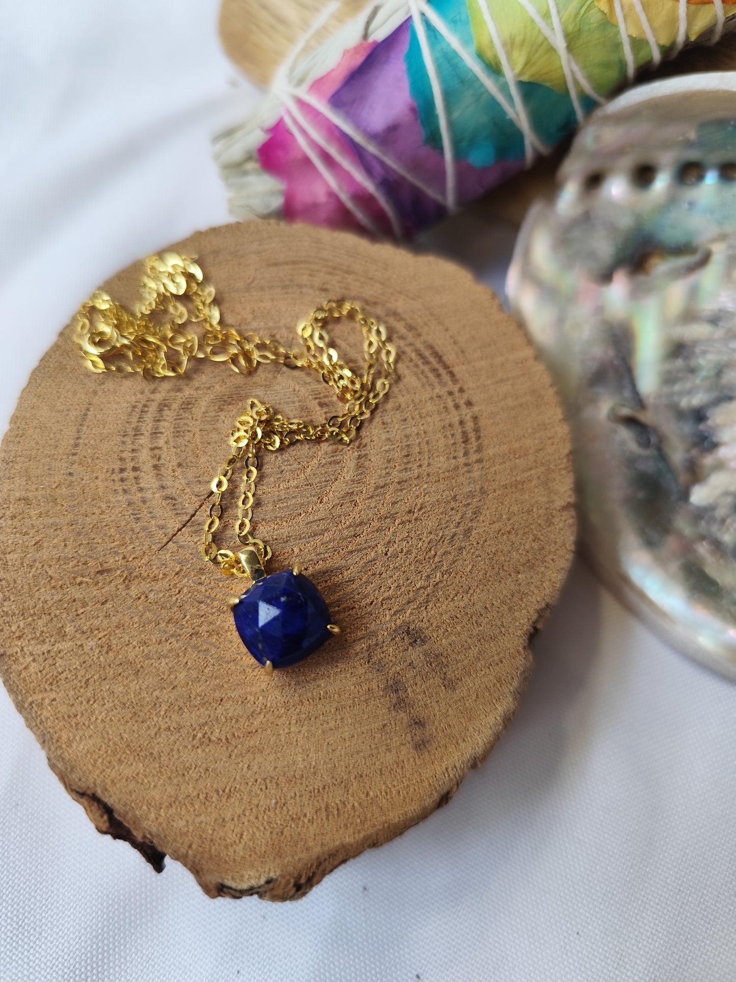 Collier " Précieuse " Lapis Lazuli