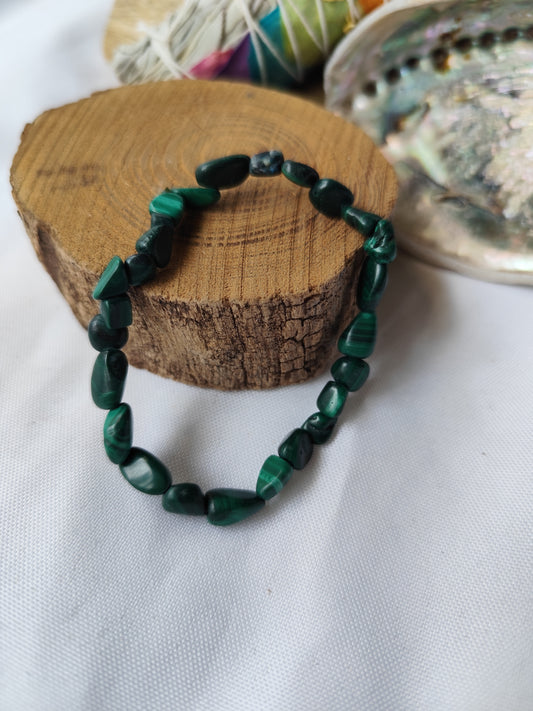 Bracelet grain Malachite
