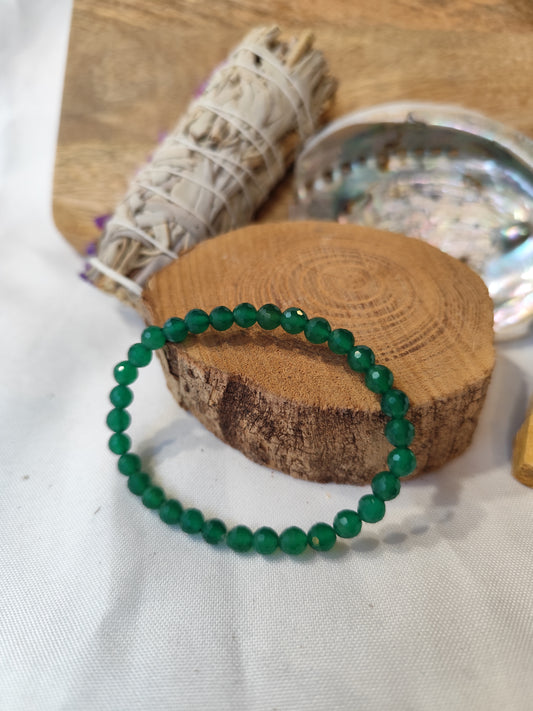 Bracelet Agate Verte