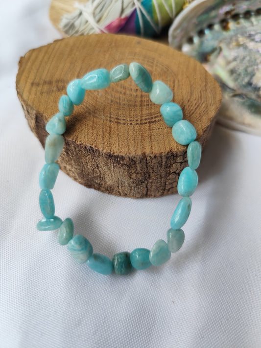 Bracelet grain Amazonite