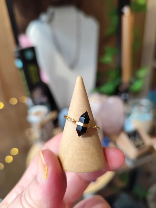 Bague pointe onyx