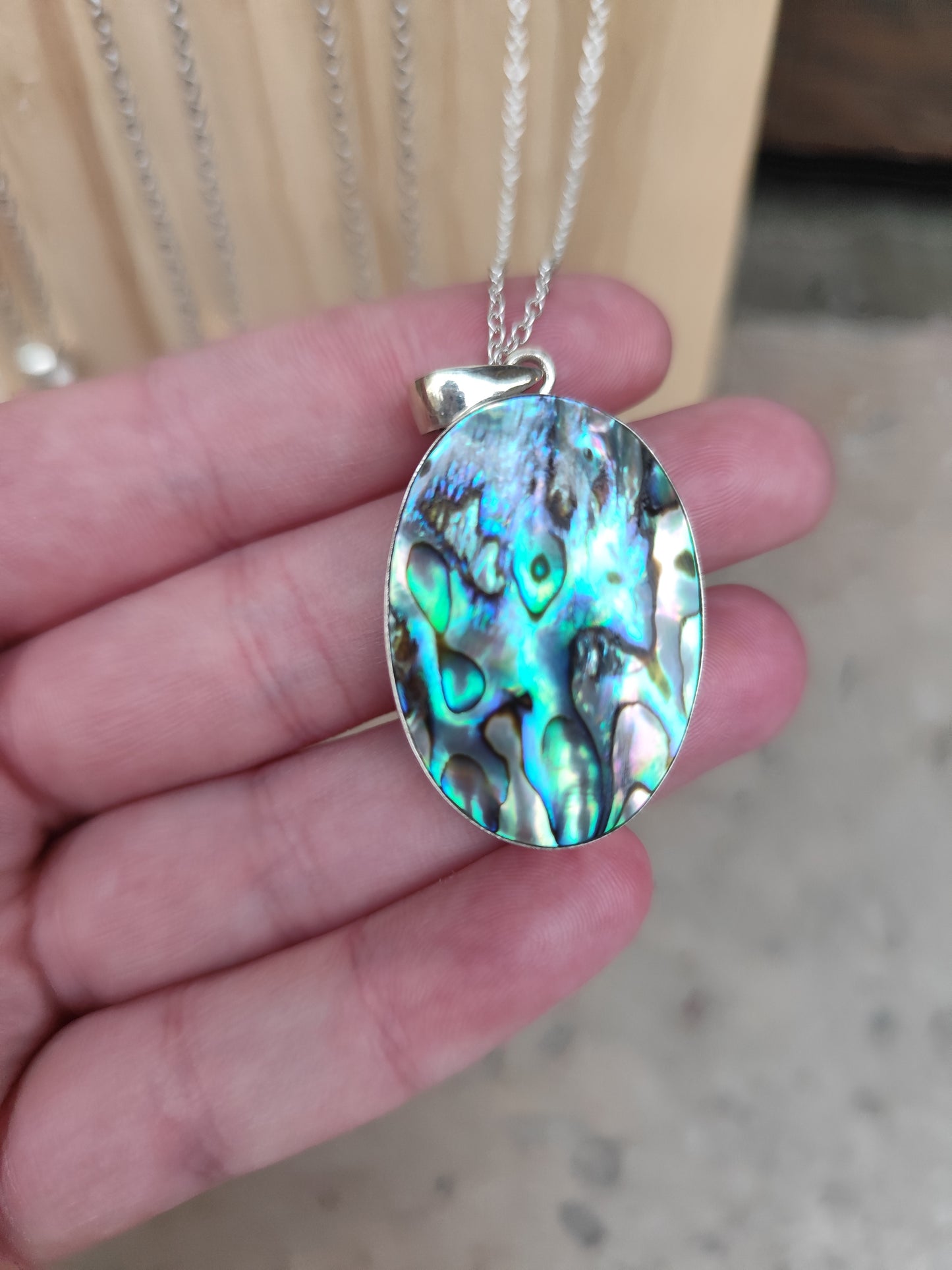 Pendentif Argent Coquille Ormeau