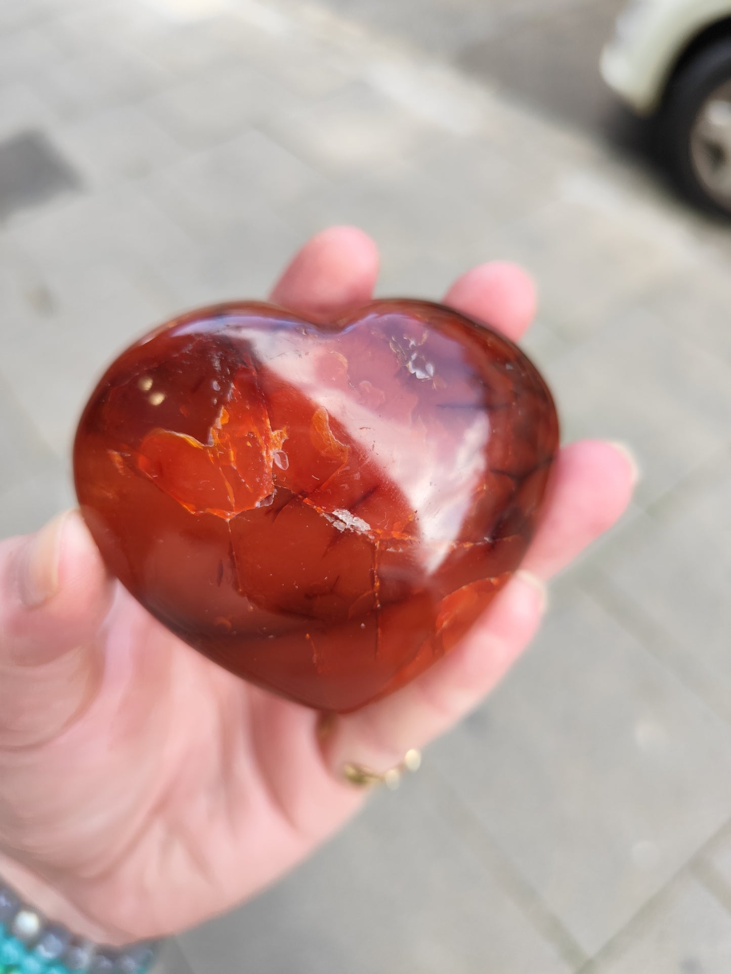 Coeur en Cornaline