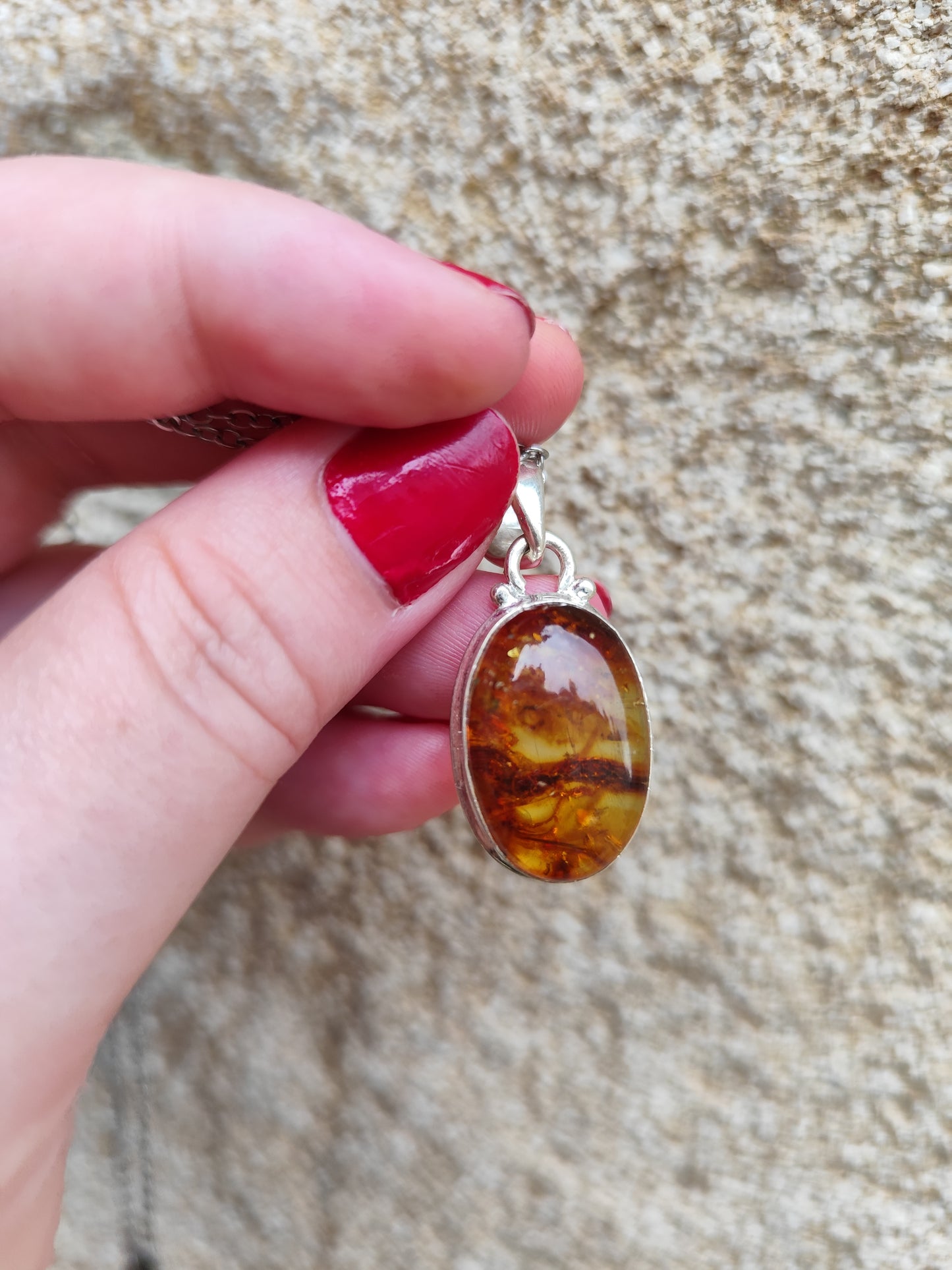 Pendentif Ambre baltique