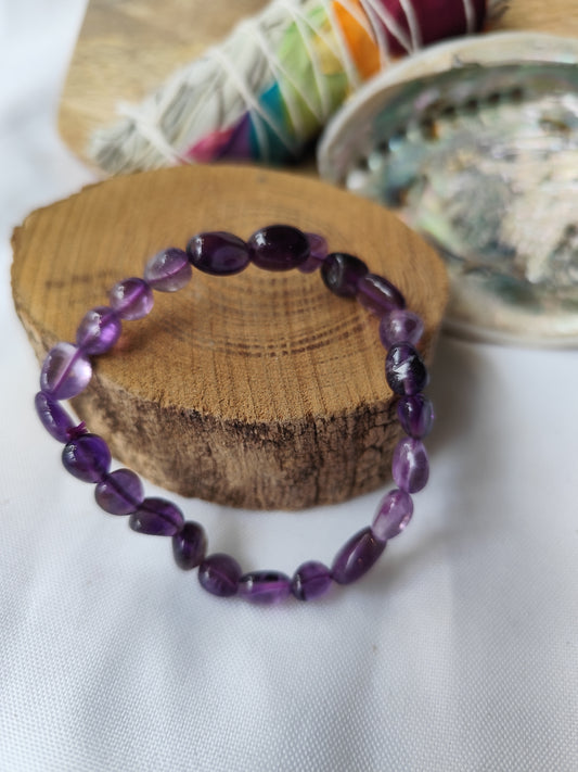 Bracelet grain Amethyste