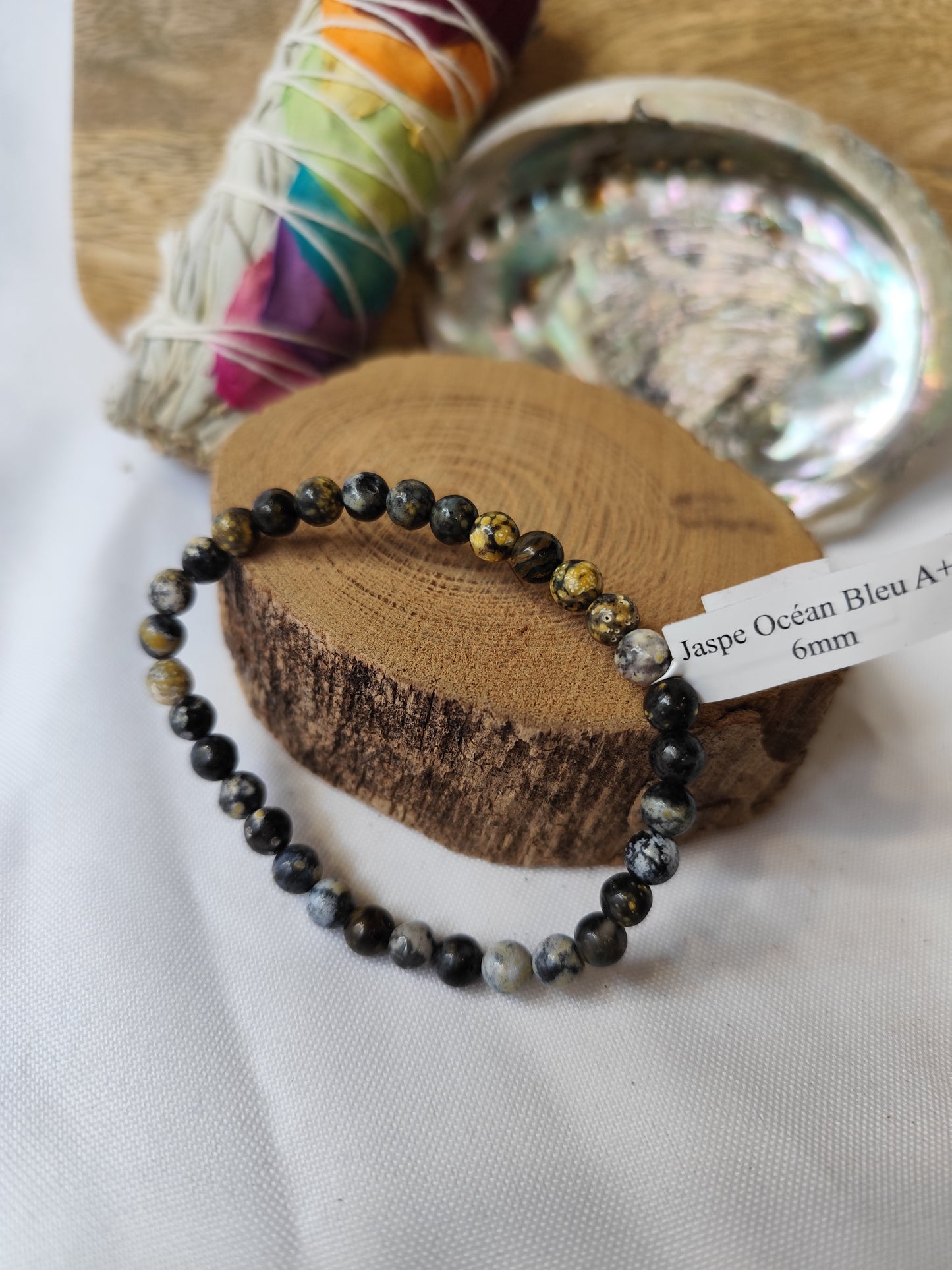 Bracelet Jaspe Océan