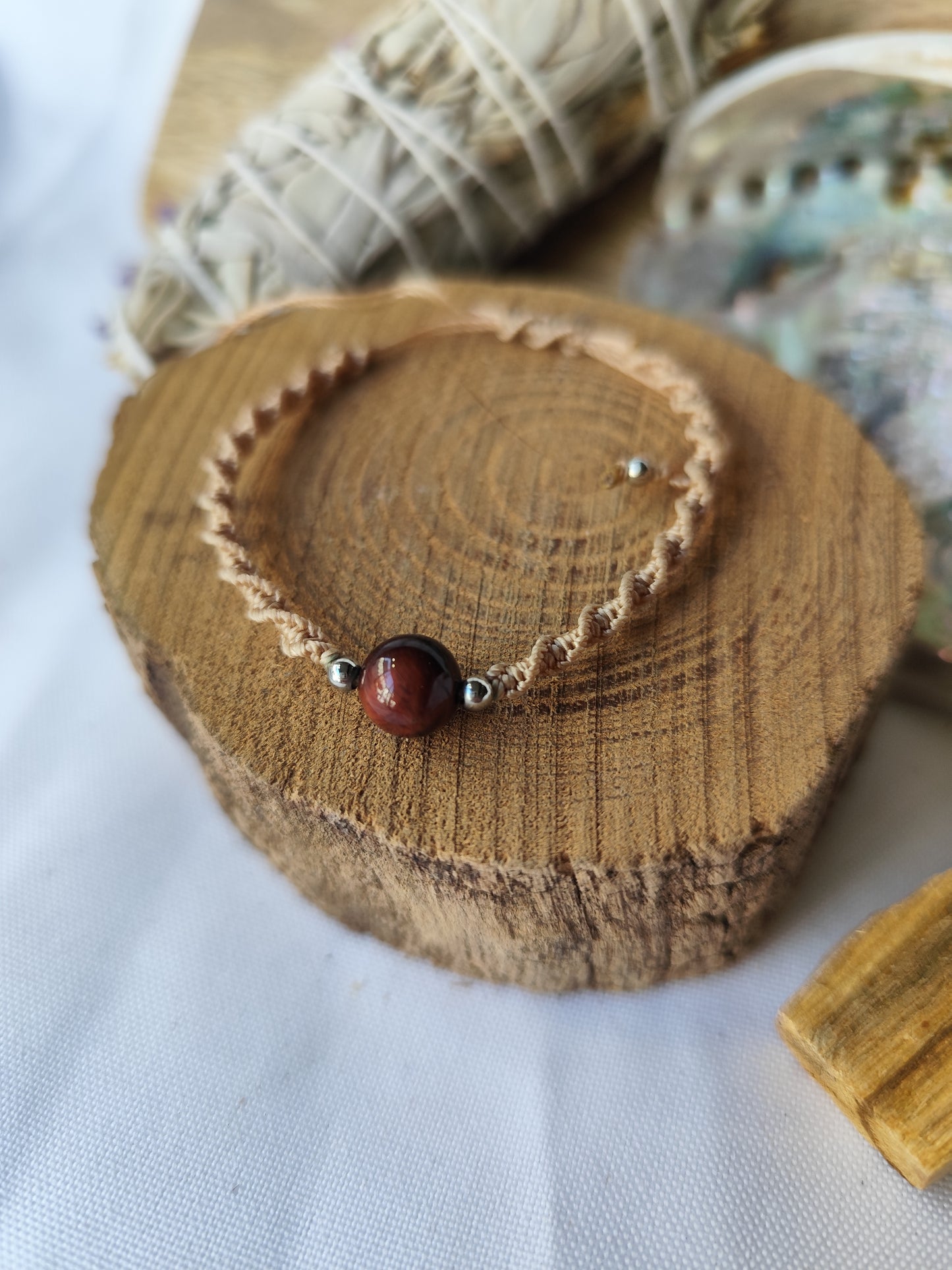 Bracelet Macramé Oeil de taureau